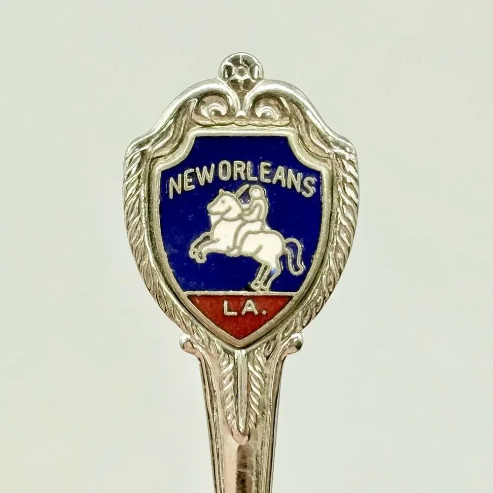 New Orleans Louisiana Silver Vintage Souvenir Spoon 3.5